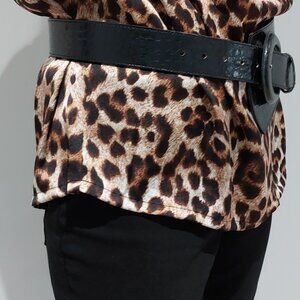 90s Paris Sports Club Leather Belt